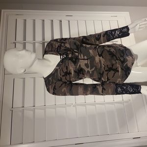 Venus Camo Cotton Long Sleeve Shirt